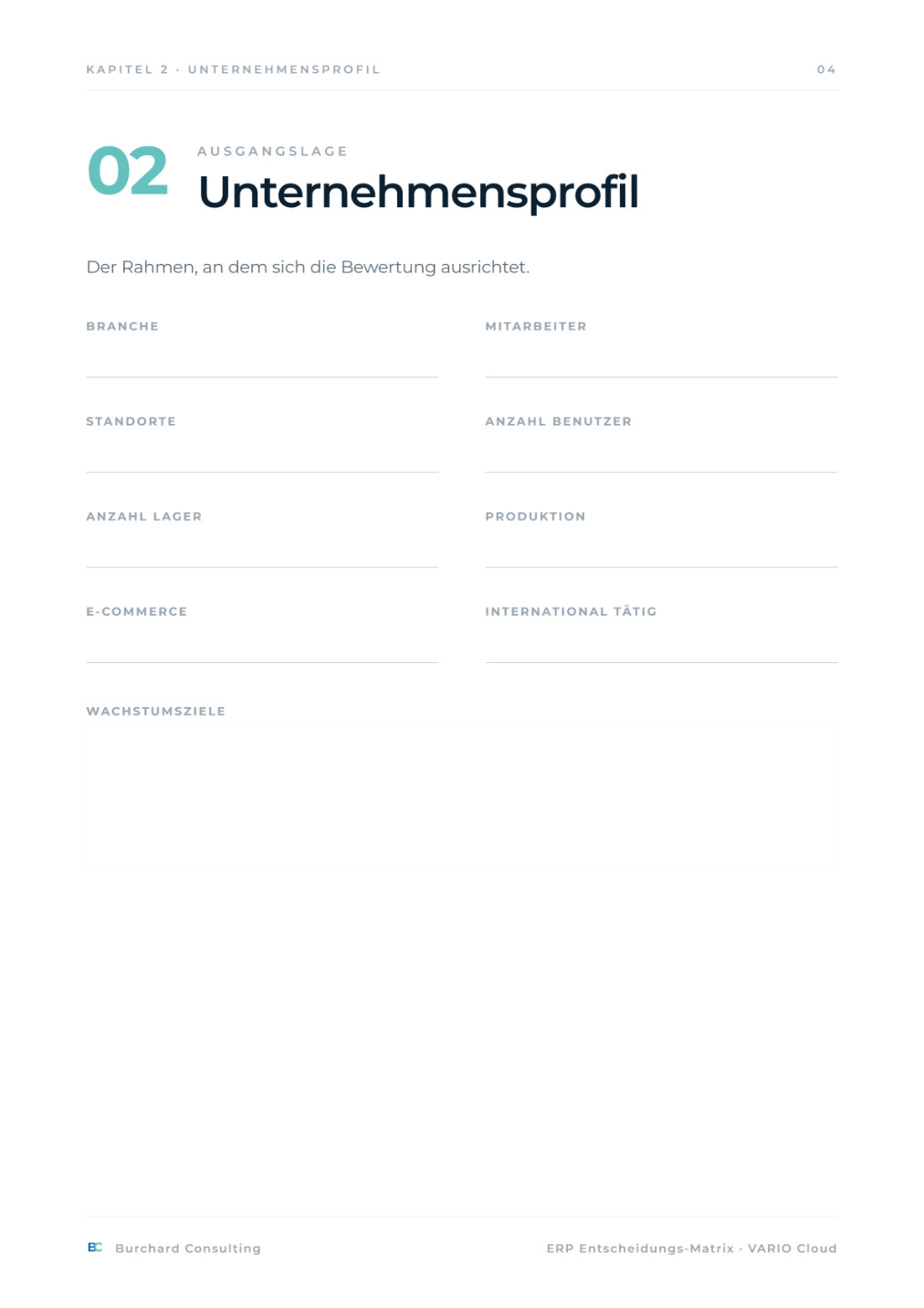 ERP-Entscheidungsmatrix – Vorschau Seite 4