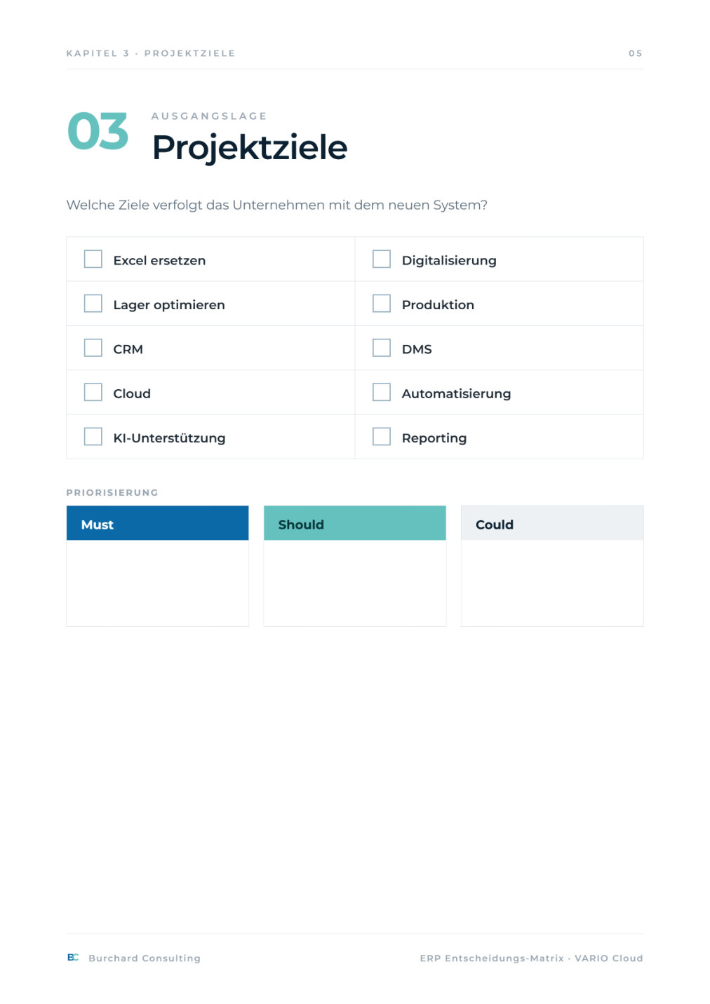 ERP-Entscheidungsmatrix – Vorschau Seite 5