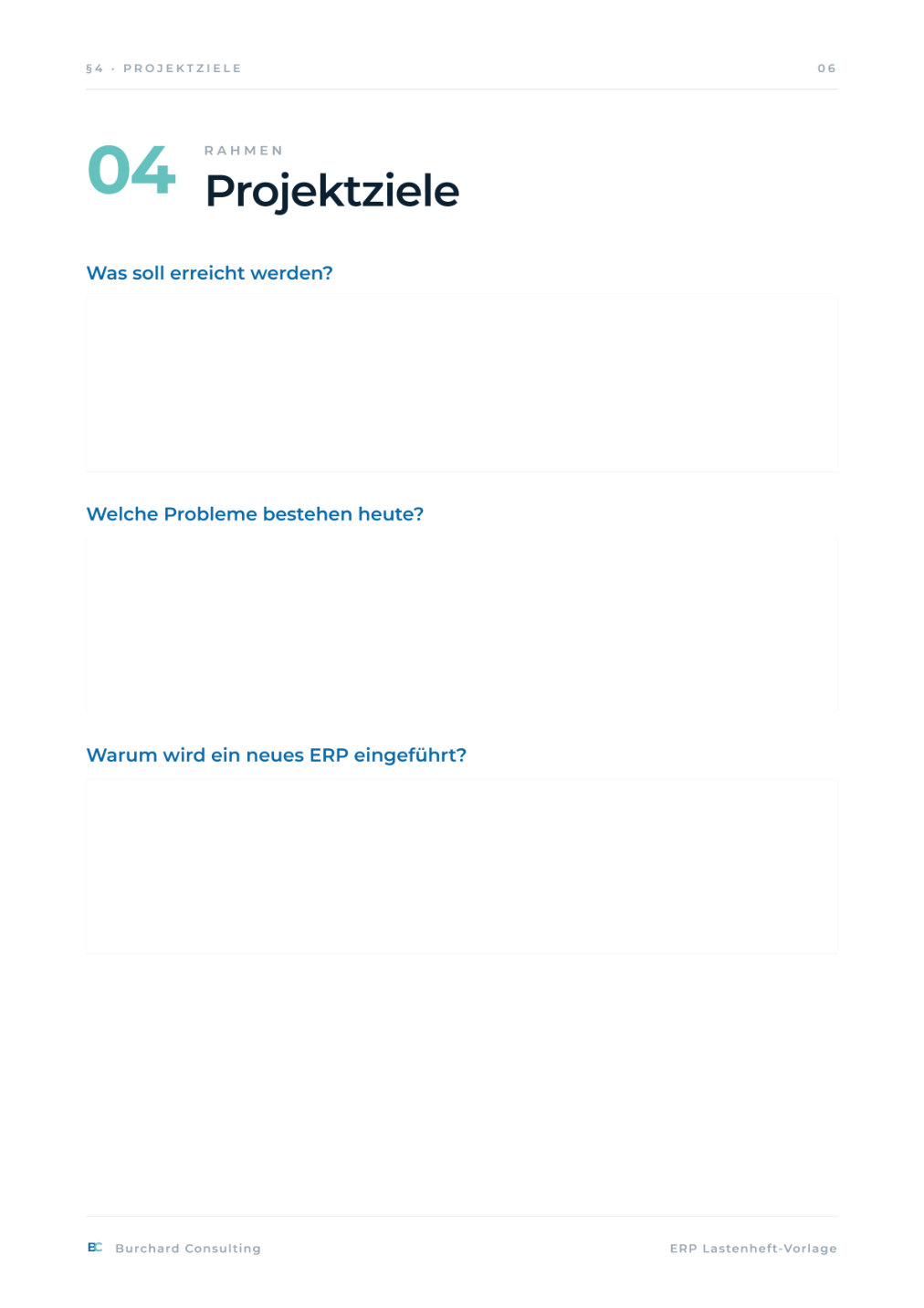 ERP-Lastenheft-Vorlage – Vorschau Seite 6